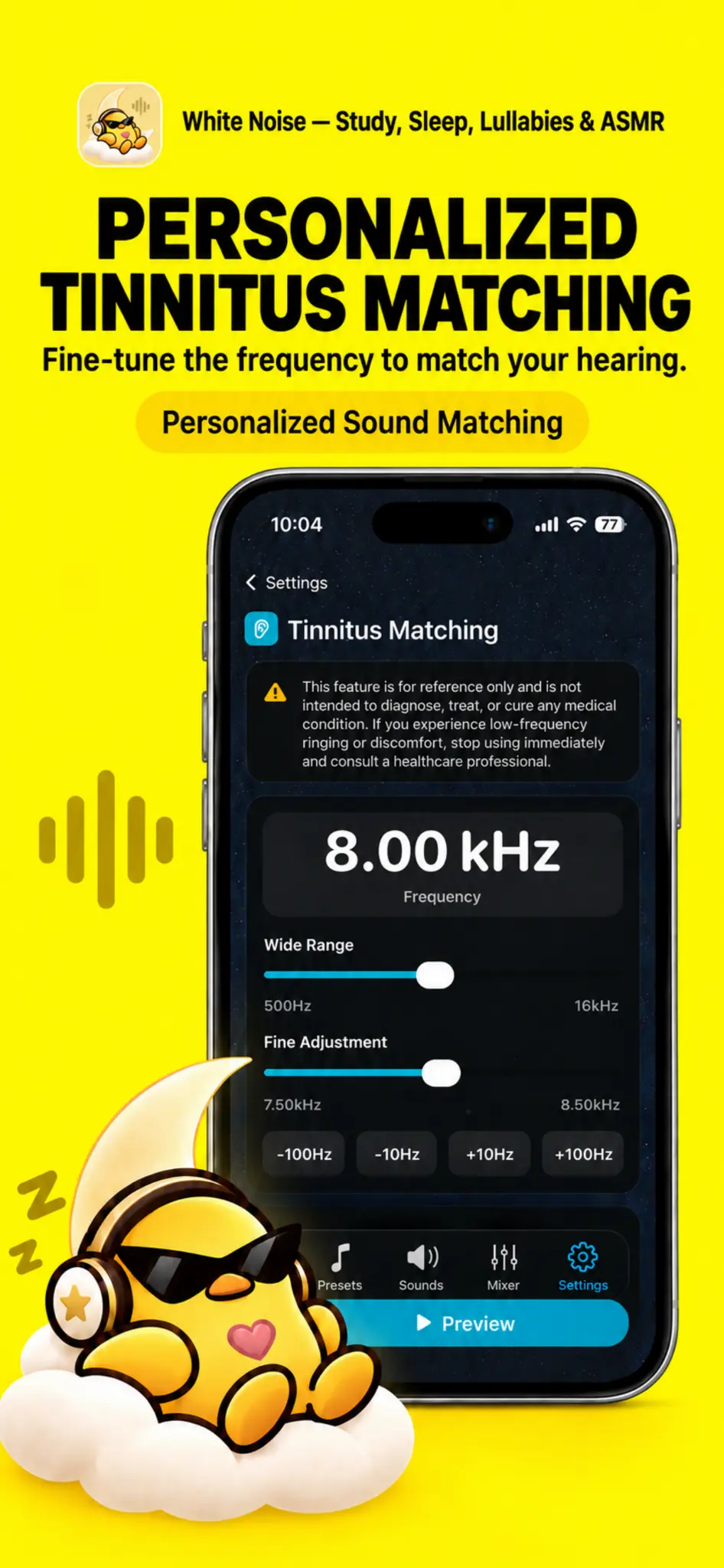 Beyaz gürültü – Tinnitus ve uyku — Uygulama ekranları 7