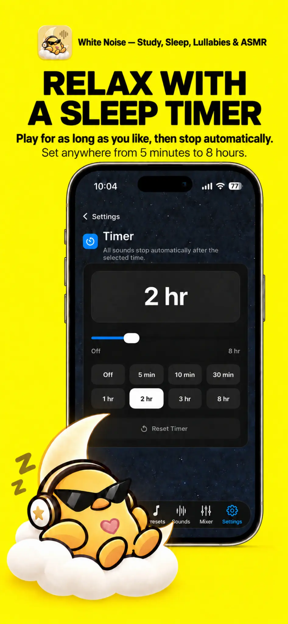 Beyaz gürültü – Tinnitus ve uyku — Uygulama ekranları 10